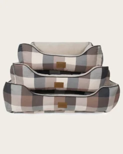 BLOCK PLAID PET BED - KUDDLER