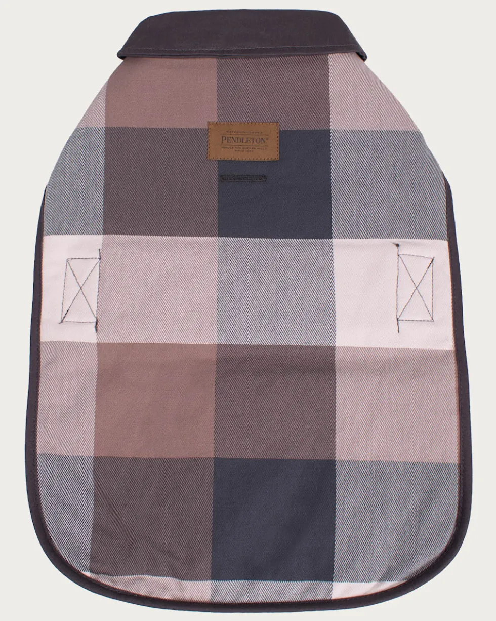 BLOCK PLAID PET COAT
