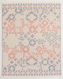 BLUE RIDGE ORGANIC COTTON FRINGED THROW