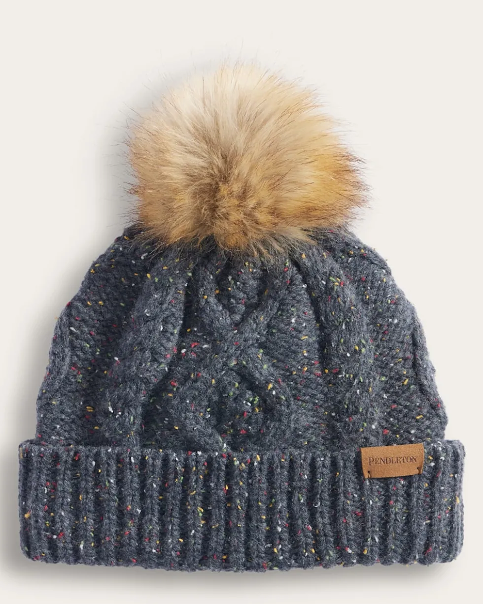 CABLE KNIT BEANIE