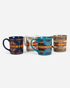 CHIEF JOSEPH MUGS, SET OF 4