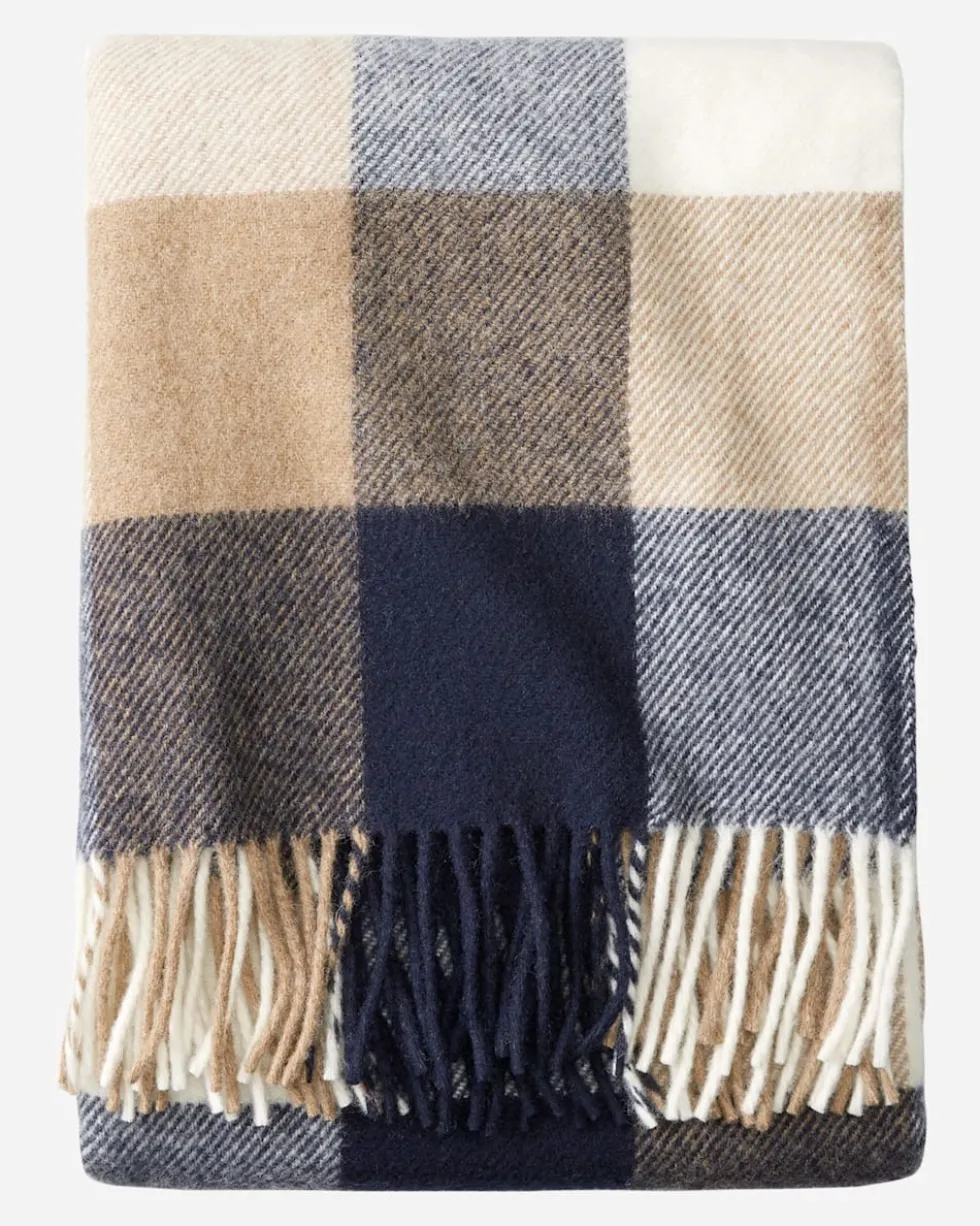 ECO-WISE WOOL FRINGED THROW