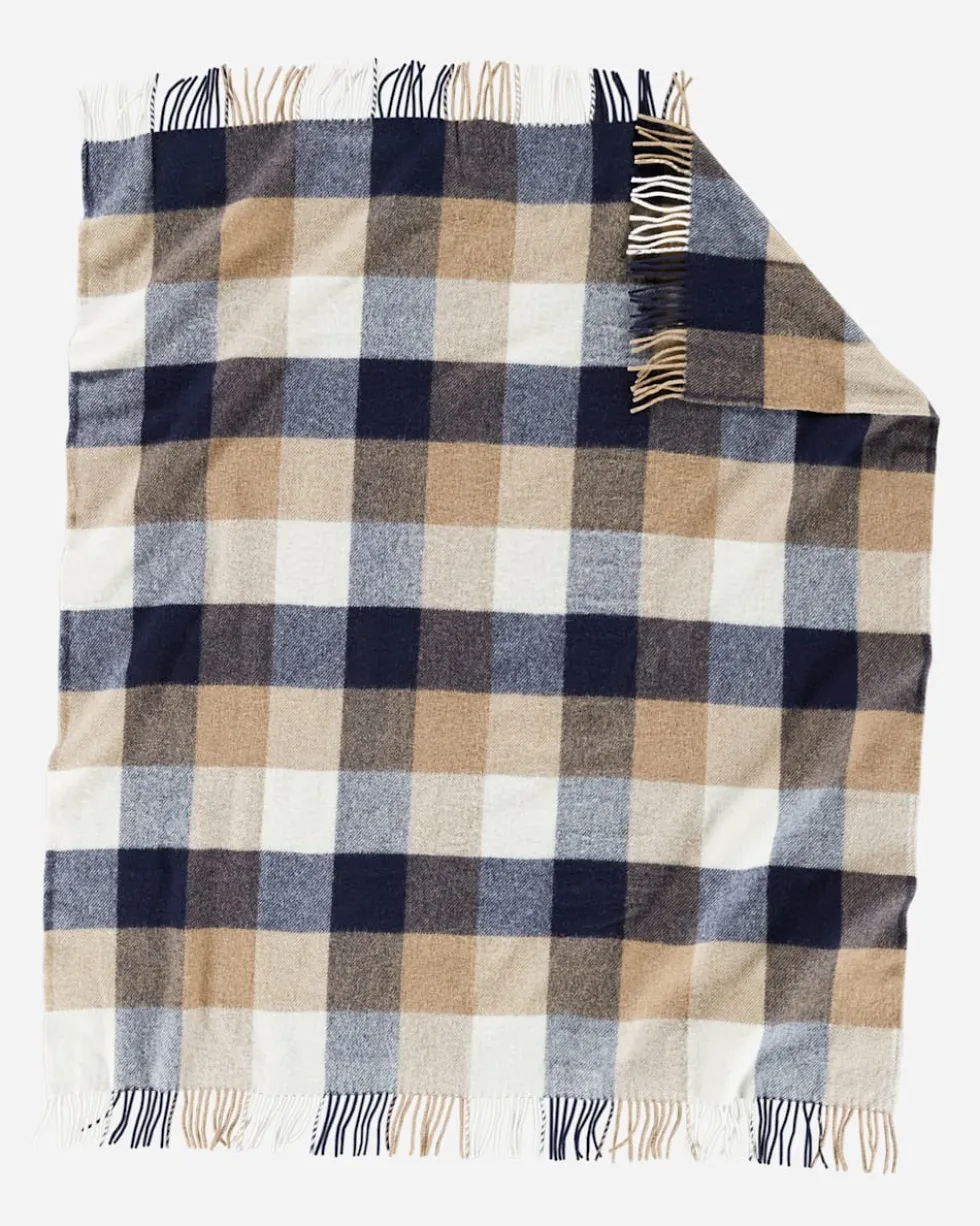 ECO-WISE WOOL FRINGED THROW
