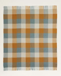 ECO-WISE WOOL FRINGED THROW