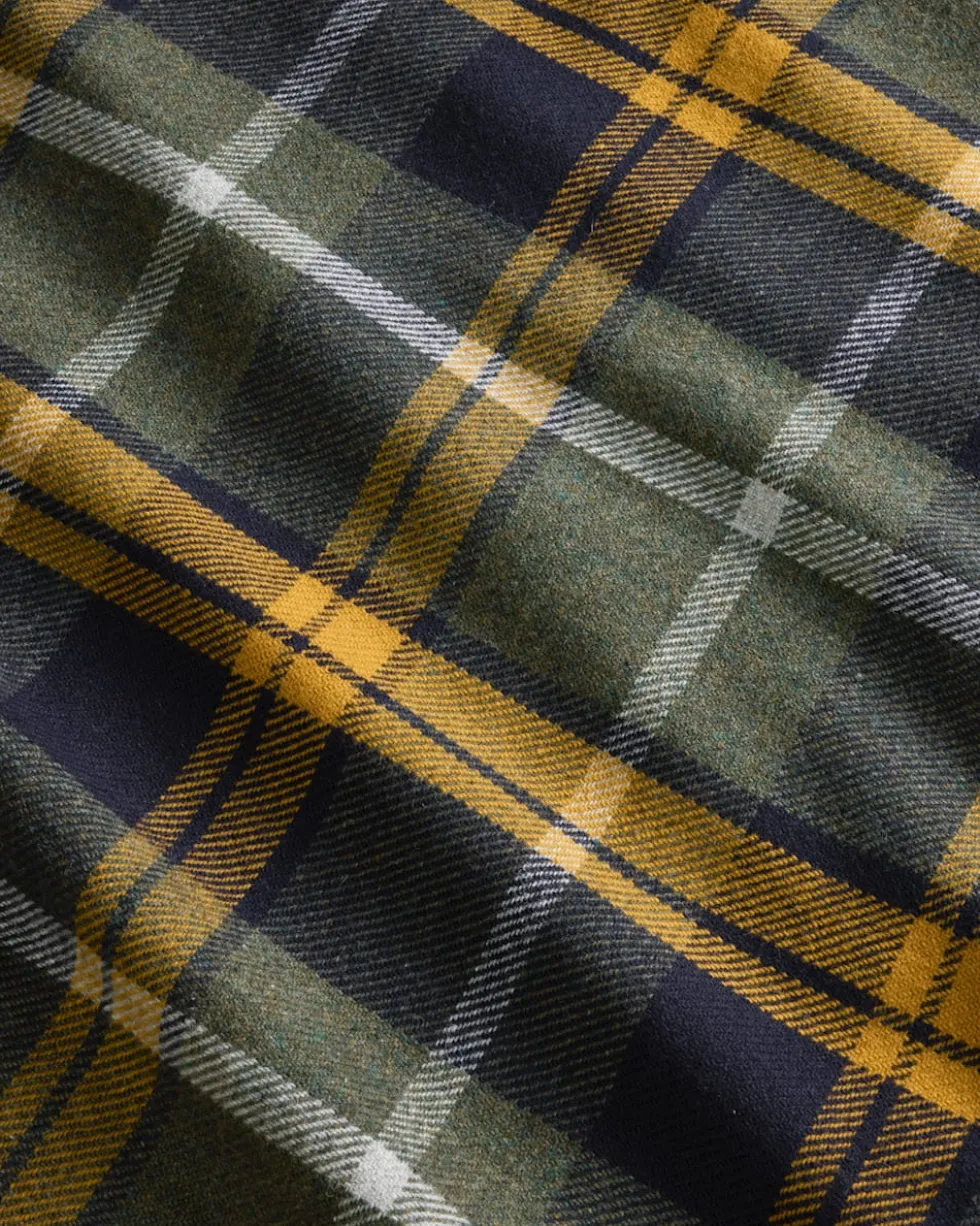 ECO-WISE WOOL PLAID/STRIPE BLANKET