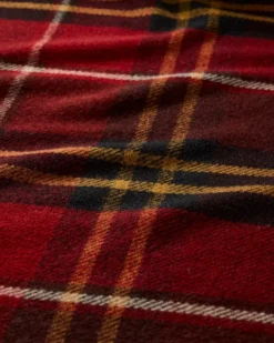 ECO-WISE WOOL PLAID/STRIPE BLANKET