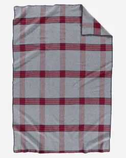 ECO-WISE WOOL PLAID/STRIPE BLANKET
