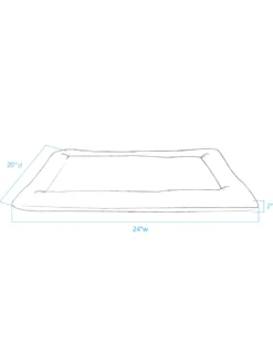 GLACIER NATIONAL PARK PET BED - COMFORT CUSHION
