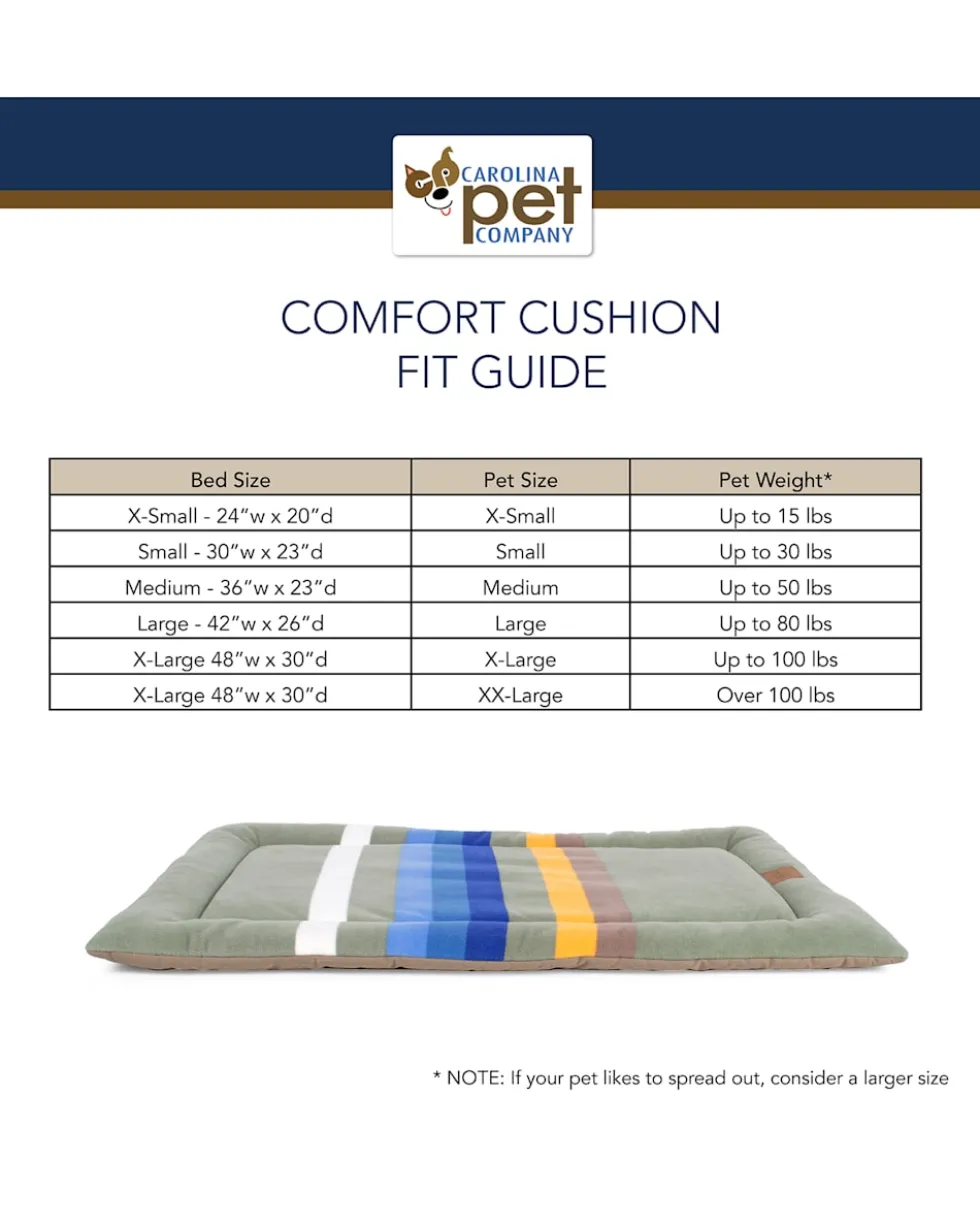 GLACIER NATIONAL PARK PET BED - COMFORT CUSHION