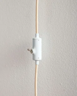 HANDMADE STONEWARE & WOOD SCONCE