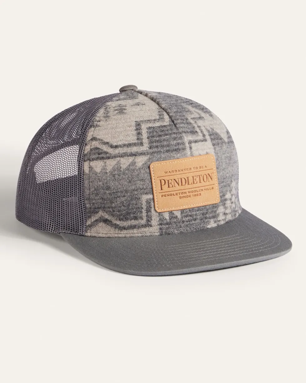 HARDING WOOL SIX PANEL TRUCKER HAT