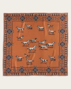 HERD OF HORSES SILK SCARF