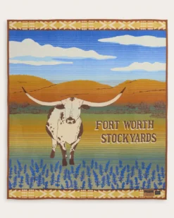 LONGHORN BLUEBELLS THROW
