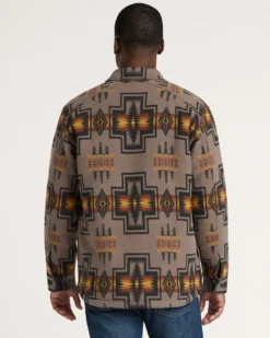 MEN'S HARDING COTTON CHAMOIS SHERPA-LINED SHIRT JACKET