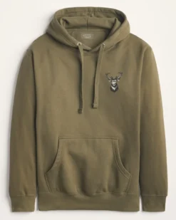 MEN'S LONG-SLEEVE STAG GRAPHIC HOODIE
