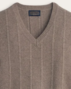 MEN'S MIXED STITCH MERINO SWEATER VEST