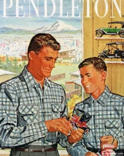 MEN'S PLAID BOARD SHIRT
