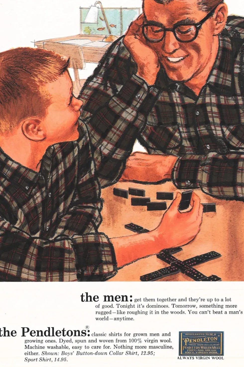 MEN'S PLAID BOARD SHIRT