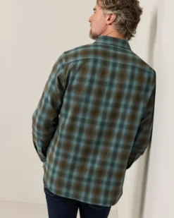 MEN'S PLAID BURNSIDE COTTON FLANNEL SHIRT
