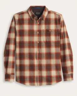 MEN'S PLAID ELBOW-PATCH TRAIL SHIRT