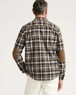 MEN'S PLAID ELBOW-PATCH TRAIL SHIRT