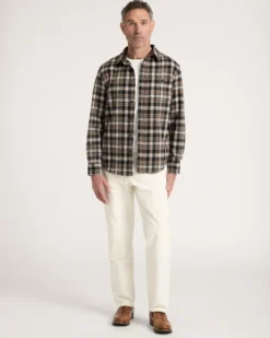 MEN'S PLAID ELBOW-PATCH TRAIL SHIRT