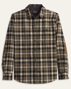 MEN'S PLAID ELBOW-PATCH TRAIL SHIRT