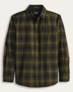 MEN'S PLAID ELBOW-PATCH TRAIL SHIRT