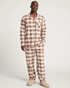 MEN'S PLAID FLANNEL PAJAMA SET