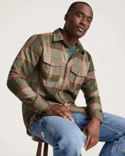 MEN'S PLAID HARRISON MERINO SHIRT