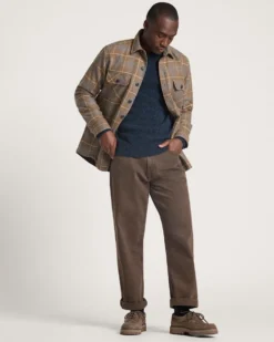 MEN'S PLAID QUILTED CPO JACKET