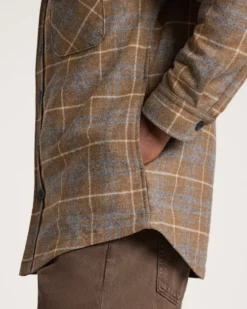 MEN'S PLAID QUILTED CPO JACKET
