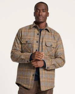 MEN'S PLAID QUILTED CPO JACKET