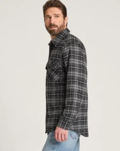 MEN'S PLAID QUILTED CPO JACKET