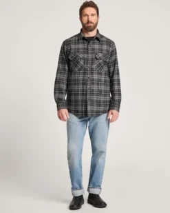 MEN'S PLAID QUILTED CPO JACKET