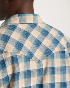 MEN'S PLAID SNAP-FRONT WYATT COTTON SHIRT