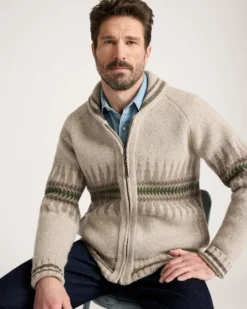 MEN'S SAWTOOTH BUCK LAMBSWOOL ZIP CARDIGAN