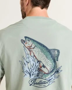 MEN'S SHORT-SLEEVE DESCHUTES SALMON GRAPHIC TEE