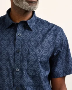 MEN'S SHORT-SLEEVE SHORELINE COTTON SHIRT
