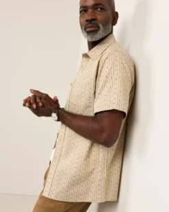 MEN'S SHORT-SLEEVE SHORELINE COTTON SHIRT