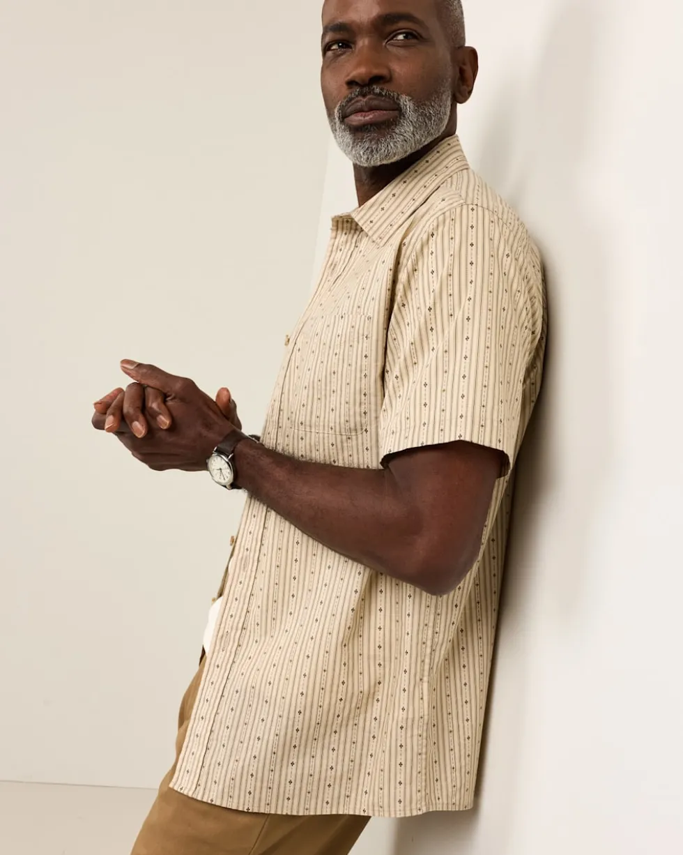 MEN'S SHORT-SLEEVE SHORELINE COTTON SHIRT