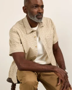 MEN'S SHORT-SLEEVE SHORELINE COTTON SHIRT