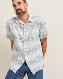 MEN'S SHORT-SLEEVE SHORELINE LINEN SHIRT