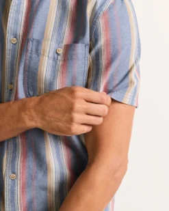 MEN'S SHORT-SLEEVE STRIPE BAYSIDE SHIRT