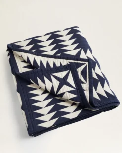 MIDNIGHT NOVA COTTON MATELASSE COVERLET