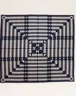 MIDNIGHT NOVA COTTON MATELASSE COVERLET