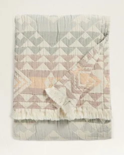 ORGANIC COTTON FRINGED THROW