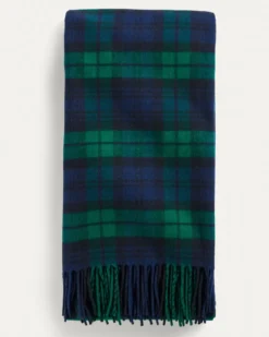 PLAID 5TH AVENUE MERINO THROW