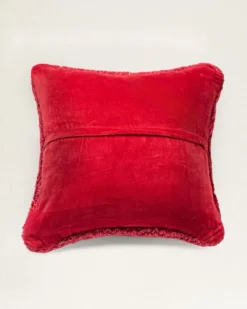PLUSH BUFFALO HOOKED SQUARE PILLOW