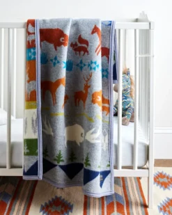 SHARED PATHS CRIB BLANKET